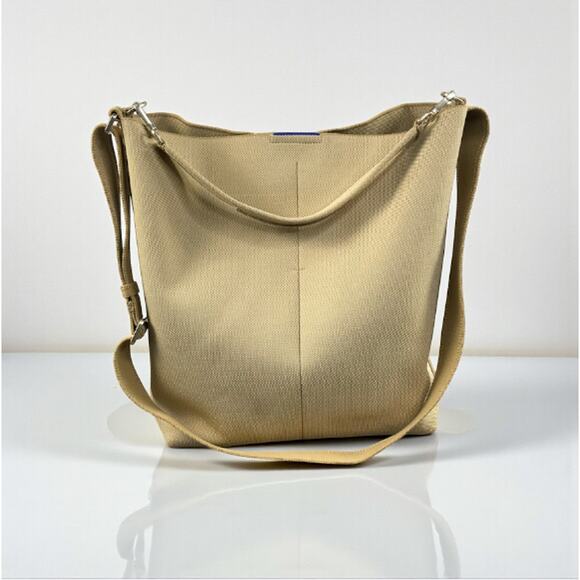ROTHY'S Bucket Bag Golden Wheat Oversized Tote Crossbody Work Travel Everyday - Picture 2 of 15
